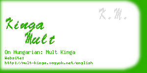 kinga mult business card